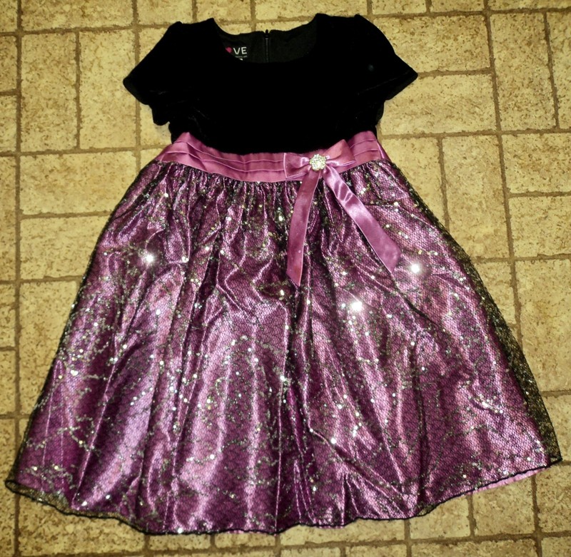 Girl's Sparkly Purple Formal Dress. Sz. 6X. Pretty!