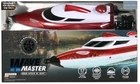 Wave Master High Speed 17MPH RC Remote Control Boat w/ Fog Lights in Red NEW