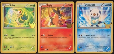3xOversized Jumbo Cards (Generation 1-8 Starters) Pokemon TCG