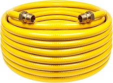 33Ft 1/2'' Flexible Gas Line, CSST Corrugated Stainless Steel Tubing Pipe Kit, N