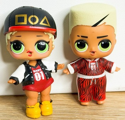 Lol Surprise Doll Mc Swag Baby Sis And Swaggie Boi Boy Bro Set