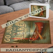 Lake Canoe Funny Cabin 500pc jigsaw puzzle 15X20.5 in