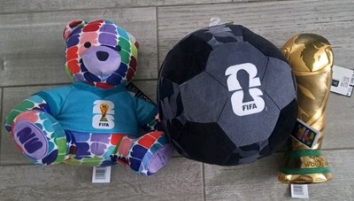 FIFA World Cup 2026 Global Mondial 3-Pack Plush Bear Ball Trophy Set Jazwares