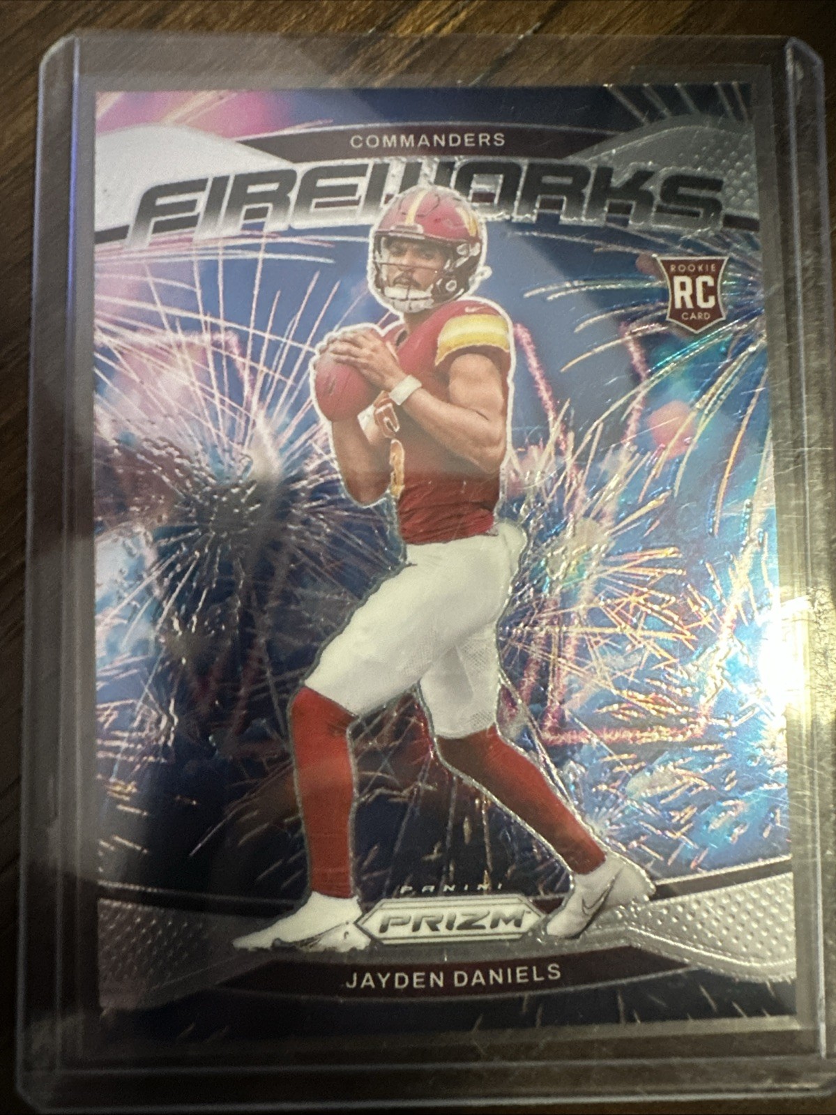 2024 Panini Prizm - Fireworks Jayden Daniels #24 (RC)