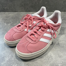 adidas Original Gazelle Bold Pink/White Trainers UK 8 / EU 42 / US 9.5