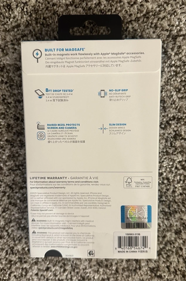 Funda Speck CANDYSHELL GRIP MAGSAFE Apple iPhone 17, Azul, Nueva en Paquete Foto 2 de 2