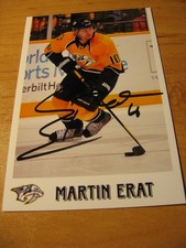 Martin Erat - Czechia - Nashville Predators  - SIGNED PHOTO - de