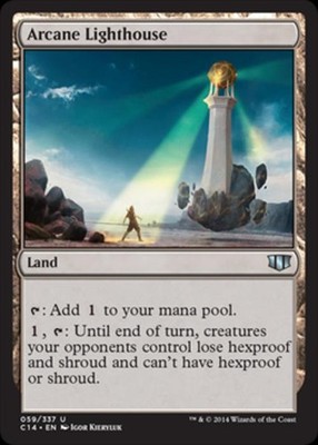 Arcane Lighthouse - Medium Play MTG Commander 2014 Edition
