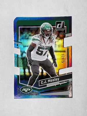 C.J. Mosley - 2022 Panini Optic Football - Die Cut - Serialized /75