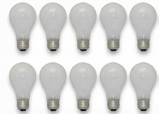  10 Replacement Bulb for SYLVANIA 75A 60W 120V