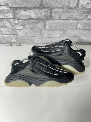 9US/42EU Amiri Skeleton Bone Black Sneakers 