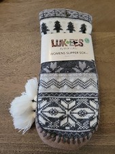 MUK LUK LUK EES WOMEN'S SLIPPER SOX Multi Color SIZE L/XL 8-10 New Free Ship