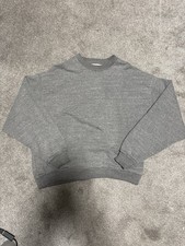 Fear Of God 2017 Fifth Collection Grey Blank Crewneck New Without Tags