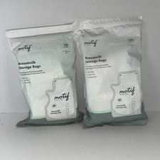  2 Motif Breast Milk Storage Bags 8oz Single Use Bags 200 Total Bags