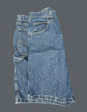 Wrangler Carpenter Denim Shorts Mens Size 38 Blue Relaxed Fit JJ4163