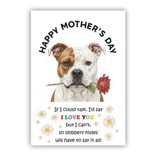 Multiple Breeds Mother’s Day Card from the Dog. Pet Mothers Day Greeting.