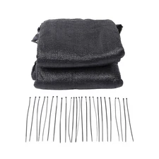 4FTx50FT garden privacy fence heavy duty barrier net with zip ties black