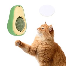 Universal Catnip Ball Cat Teeth Cleaning Balls, Green Yellow