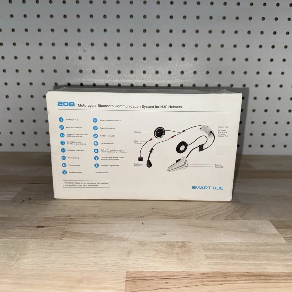 Система связи HJC Smart HJC 20B Bluetooth - матовая белая - Изображение 4 из 4