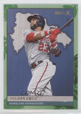 2022 Topps X Juan Soto Homeland Inspirations Green 22/75 Nelson Cruz #3 0y9e