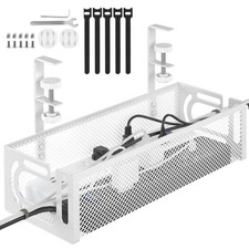 EcoSeal Cable Organise Tidy Cable Wire Management -  39cm 64cm White Black