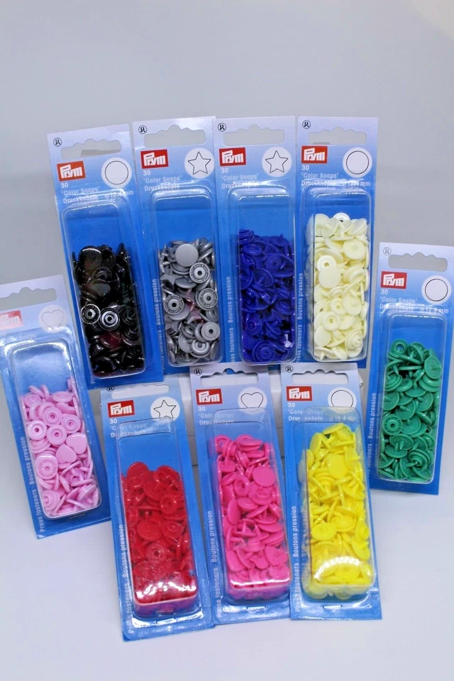 Prym Colour Snaps pack of 30 Fasteners - No Sew