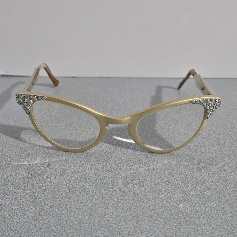 Gafas Titmus Años 50 Años 60 De Colección Ojo de Gato 5 1/2 Cuernos Joyas Aluminio Foto 2 de 4