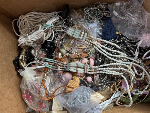 9.7 LB Vintage to Current Costume Jewelry Mixed Lot