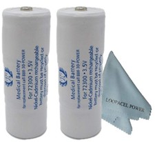 2 Titon 72300 Replacement Battery for Welch Allyn 72300 3.5V with Loopacell Clot