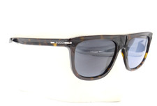 New Gucci Tortoise Havana Blue Square Sunglasses GG1726S 002 56 370