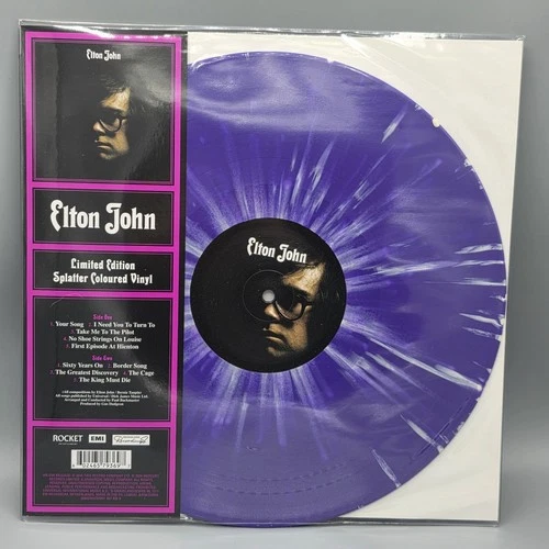 Elton John Self-Titled Purple Splatter vinyl German pressing new sealed