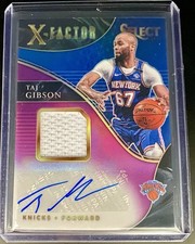 2020-21 Panini Select - X-Factor Memorabilia Signatures Taj Gibson Prizm /99 