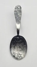 VTG Figural Santa Claus Mechanics Sterling Silver Christmas Baby Childrens Spoon