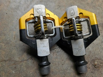 Crankbrothers candy in Gold/Schwarz Pedale Mountainbike Gebraucht Gut erhalten