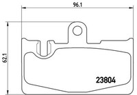Brembo P 83 059 Bremsbelagsatz, Scheibenbremse For Lexus