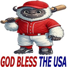 30 Custom God Bless The USA Baseball Yeti Personalized Address Labels