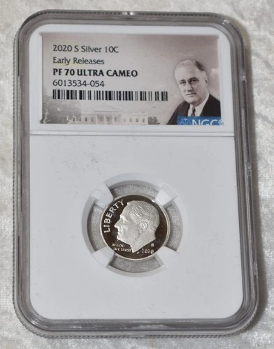 2020 S ROOSEVELT DIME .999 SILVER PROOF NGC PF 70 UC PF70UC SAN FRANCISCO MINT