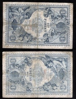 Austria 1 Guiden 1888 Obsolete Banknote Kr. 15b Good