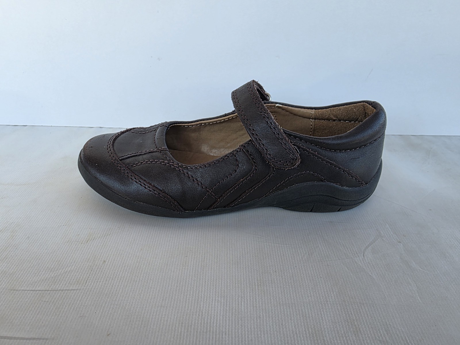 Stride Rite Girls  Shoes Sz 13 Carla Brown Leather Mary Jane School Uniform 