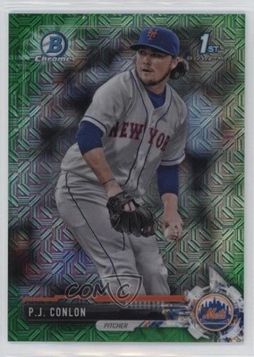 2017 Bowman Chrome Prospects Mega Box Green Refractor /99 PJ Conlon #BCP11 07d9