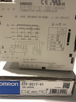 NEW* OMRON 61F-D21T-V1 100-240VAC CONDUCTIVE LEVEL CONTROLLER