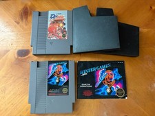 Double Dribble, Winter Games (w/Manual) Game Lot for Nintendo NES System