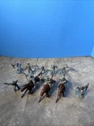 Vintage Original MARX Alamo Playset Silver Defenders Lot of 10 45 MM  Horses B