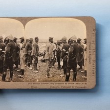 WW1 Military Stereoview C1917 German Deserters Wt French Real Photo Rare Series