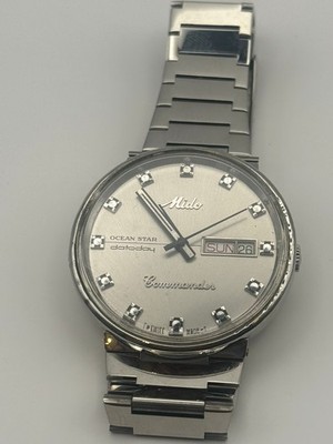 Vintage Mido Commander Ocean Star Datoday Mechanical Swiss Watch