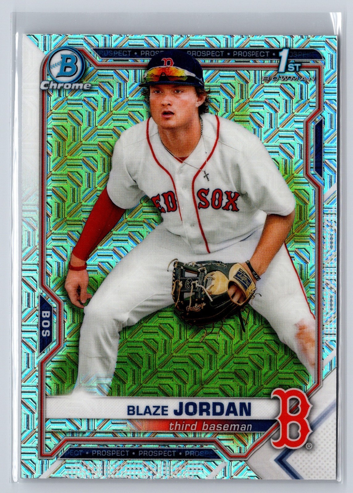 2021 Bowman Chrome Mega Blaze Jordan BCP-71 Mojo Refractor 1st RC Rookie