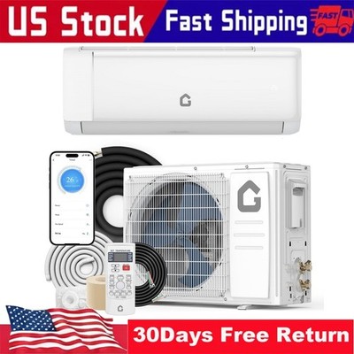 Efficient Mini Split Air Conditioner & Heater 12000 BTU 21 SEER2, 230V With Wifi
