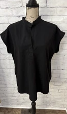 Figs Rafaela Oversized Black Size Large Scrub Top Comfort Work Medical