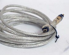 Firewire 400 Male to Firewire 400 Male Braided Cable 10ft 4 Pin 1394