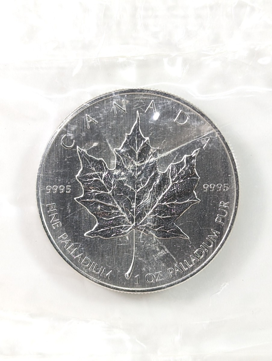 パラジウム1oz  NGC MS69 2005年 カナダメイプルリーフ50ドル 2005 1 Ounce Palladium Canadian Maple Leaf $50 Uncirculated